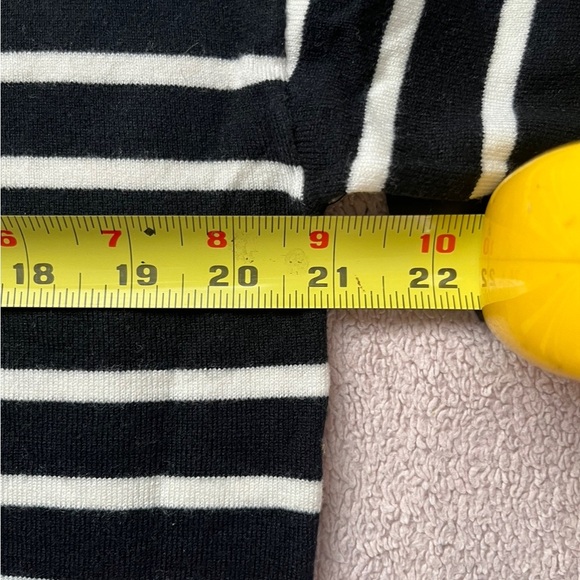 Tuckernuck Pomander Place Striped Durand Turtleneck Dress-Black/White-Women’s M - Picture 11 of 14